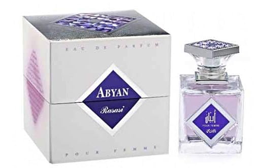 RASASI Abyan for Women EDP - Eau De Parfum 95 ML (3.2 oz) I Irresistible Pour Femme Spray I Lingering Sensuousness of Amber, Wood and Vanilla I Beauty & Personal Care RASASI