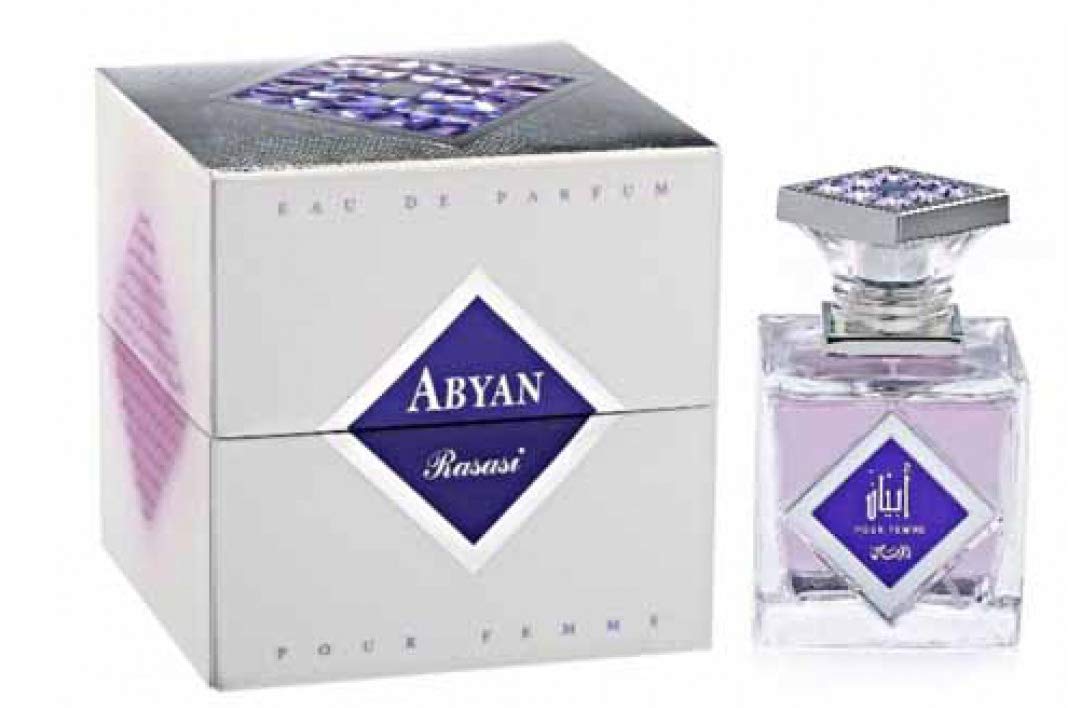 RASASI Abyan for Women EDP - Eau De Parfum 95 ML (3.2 oz) I Irresistible Pour Femme Spray I Lingering Sensuousness of Amber, Wood and Vanilla I Beauty & Personal Care RASASI