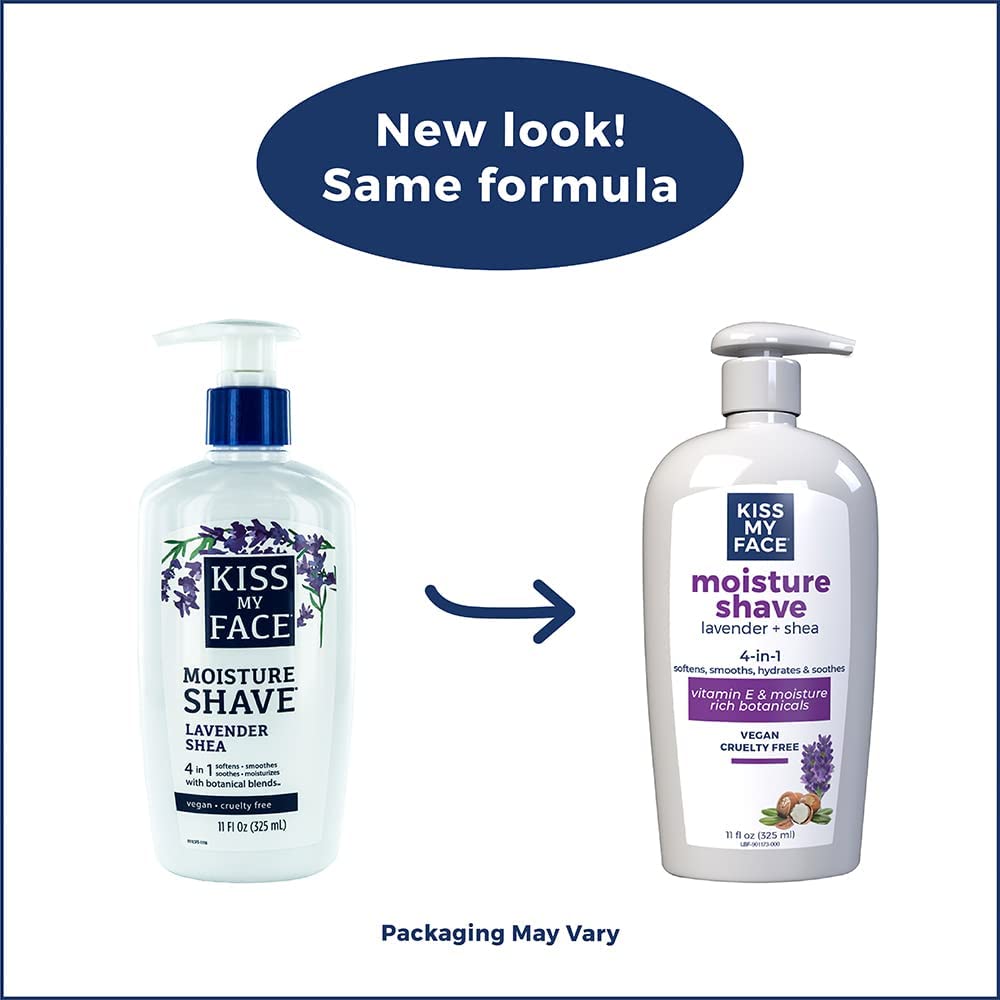 Kiss My Face Moisture Shave, Lavender & Shea 11 oz (Pack of 12) Beauty and Personal Care Kiss My Face