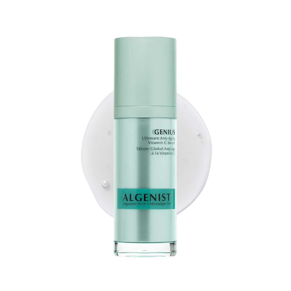 Algenist GENIUS Vitamin C Serum for Face - Anti Aging Serum with Alguronic Acid, Niacinamide & Microalgae Oil - Helps Brighten, Even Skin Tone, Reduce