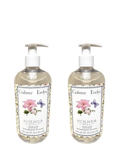 Crabtree & Evelyn Summer Hill Hand Wash 16.9 fl oz (Pack Of 2) (2) Beauty & Personal Care Crabtree & Evelyn