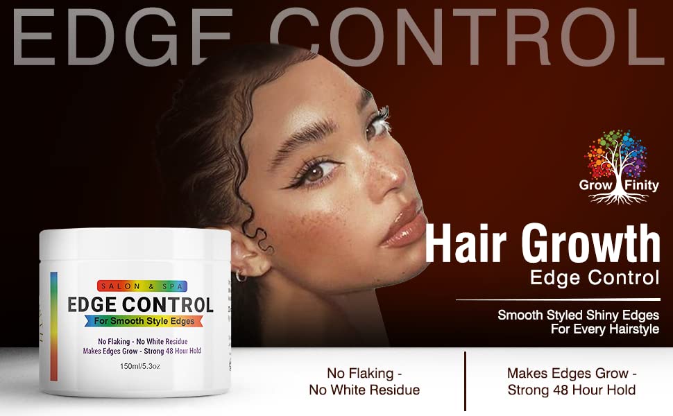 GrowFinity Hair Growth Gel with Biotin and Argan Oil for Rapid Growth | Strong 48-Hour Hold Styling Gel for Edges | Extra Large 5.3 Oz Beauty & Personal Care GrowFinity