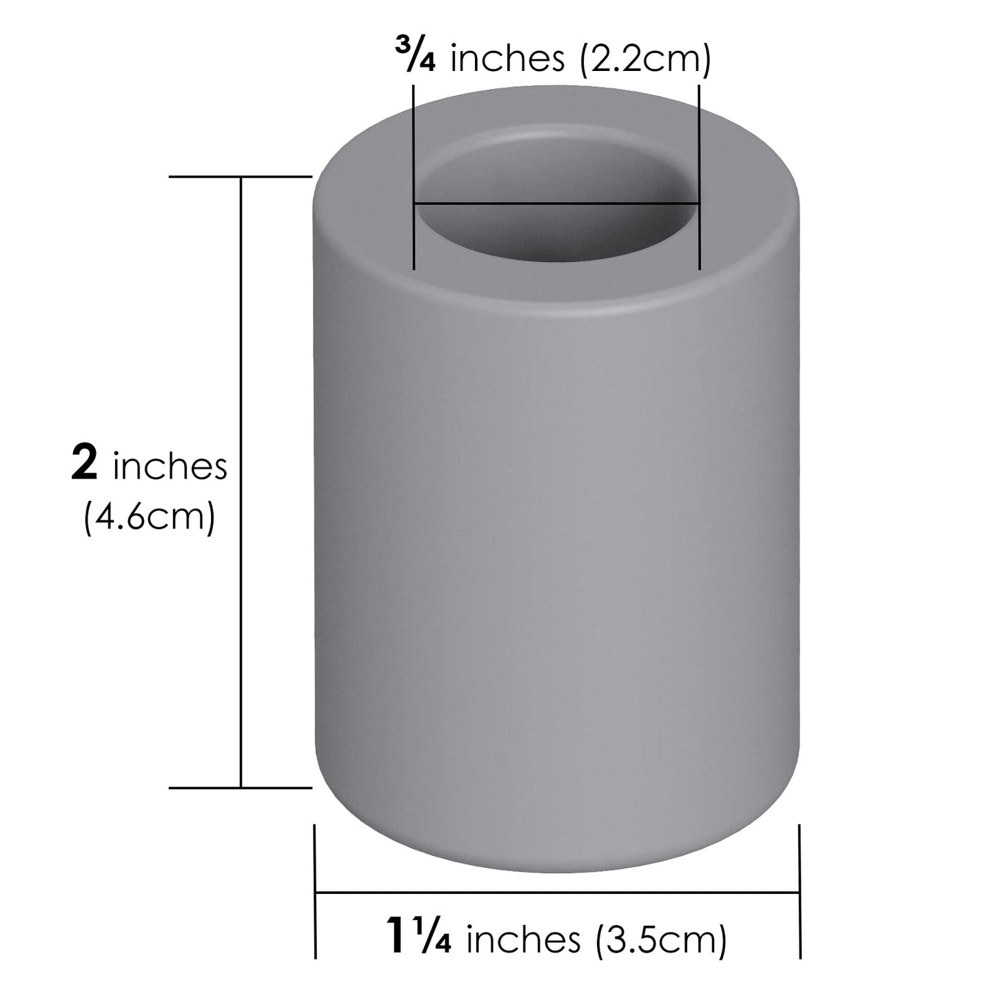 Linkidea 2 Pack Safety Razor Stand - Opening Dia 0.8" (2.2cm) Diatomite Men's Shaving Holder for Bathroom Countertops, Compatible With Vikings, Merkur Beauty and Personal Care Linkidea
