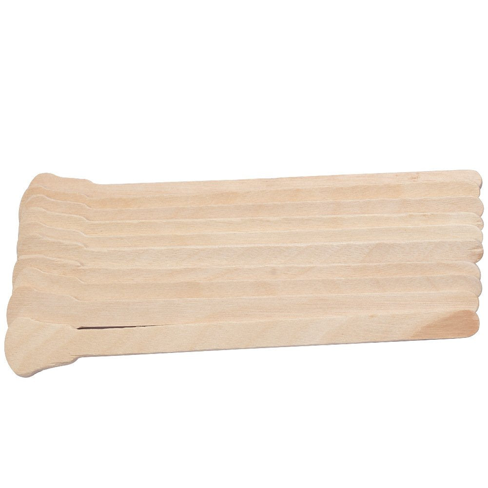 Fodattm 100PCS Wood Wax Applicator Sticks Spatulas for Eyebrow Nose Hair Removal Ice Cream and Mask Sticks Applicator Beauty and Personal Care Fodattm