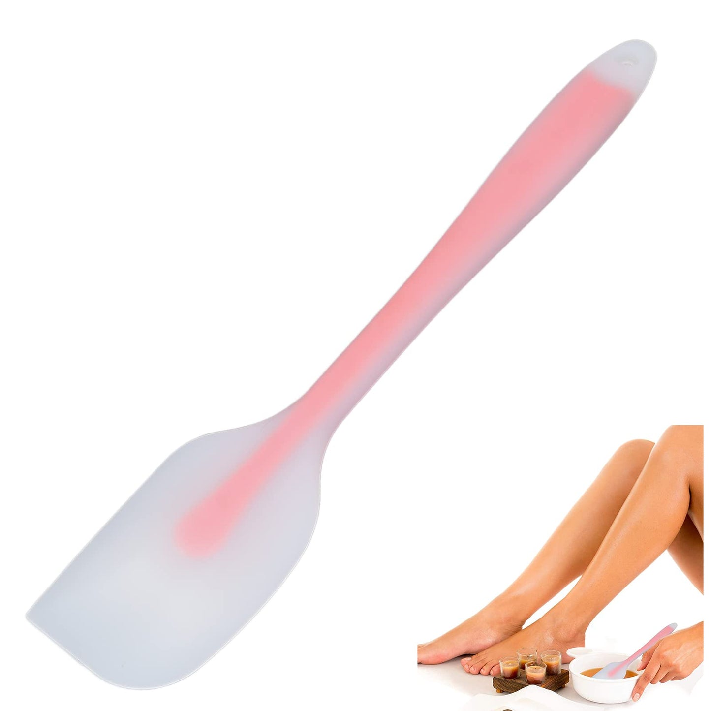 Skidproof Wax Spatulas, Hard Wax Sticks Reusable Frosted Silicone Waxing Applicator Hair Removal Tool Comfortable to Grip for Home Salon Body Use Beauty and Personal Care Betued