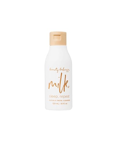 Beauty Bakerie Milk, Sleep, Repeat Glycolic Facial Cleanser, Face Wash Makeup Remover for Skin Care, 4.1 oz. Beauty & Personal Care Beauty Bakerie