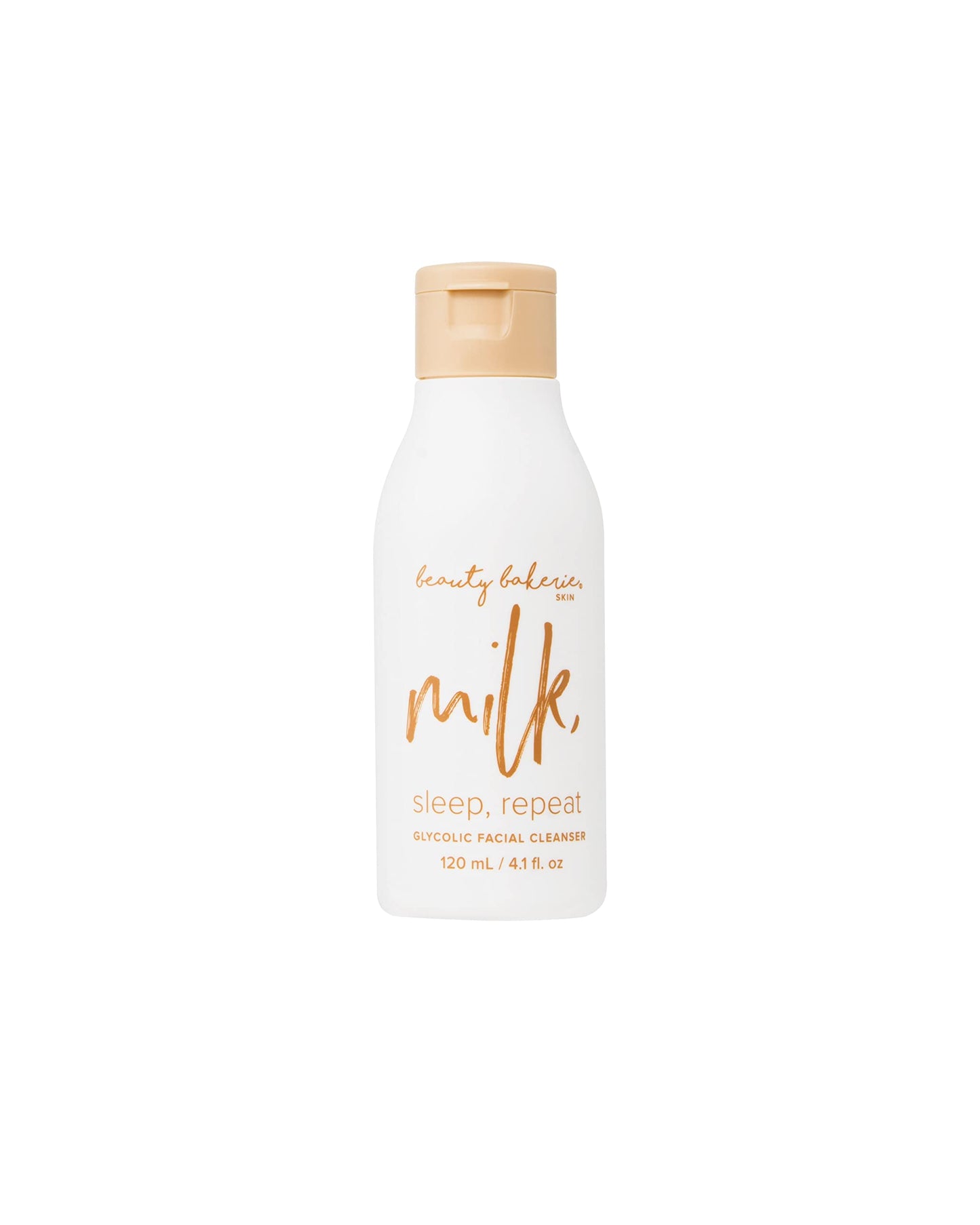 Beauty Bakerie Milk, Sleep, Repeat Glycolic Facial Cleanser, Face Wash Makeup Remover for Skin Care, 4.1 oz. Beauty & Personal Care Beauty Bakerie