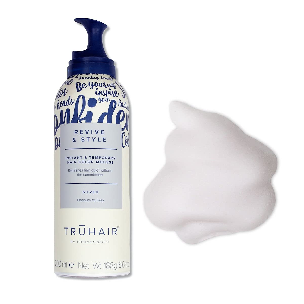 Truhair Revive and Style Color Mousse (Silver) Beauty & Personal Care Truhair