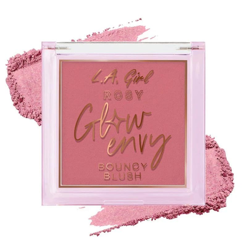 L.A. GIRL Glow Envy Bouncy Bronzer for Women, Rosy Glow Blush for Makeup with Goodness of Jojoba Oil, Squalene, & Vitamin E, Long-Wearing, Natural Beauty & Personal Care L.A. Girl