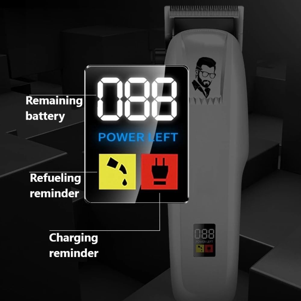 GLESVOWIO Pro Hair Clipper Electric Cut Cordless Trimmer Men Professional Machine Rechargeable Barber Beauty and Personal Care GLESVOWIO