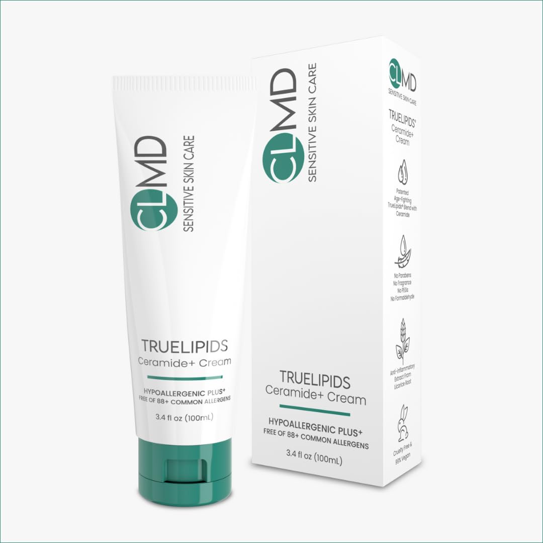 CLMD TrueLipids Ceramide+ Cream - Deep Moisturizing Barrier Support for Sensitive Skin - Hydrates and Soothes - Hypoallergenic, Nourishing Beauty & Personal Care Cheryl Lee M.D.