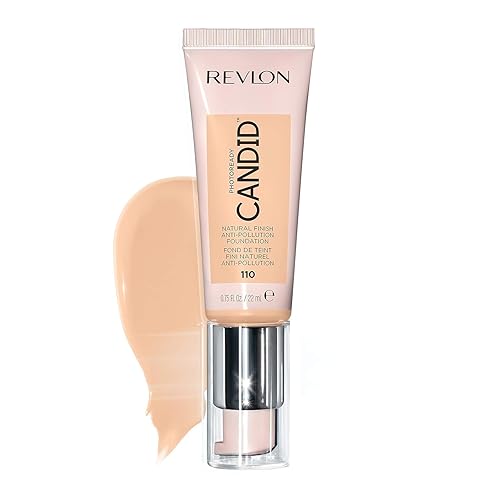 Revlon PhotoReady Candid Natural Finish Foundation, with Anti-Pollution, Antioxidant, Anti-Blue Light Ingredients, 110 Porcelain, 0.75 fl. oz. Beauty & Personal Care REVLON