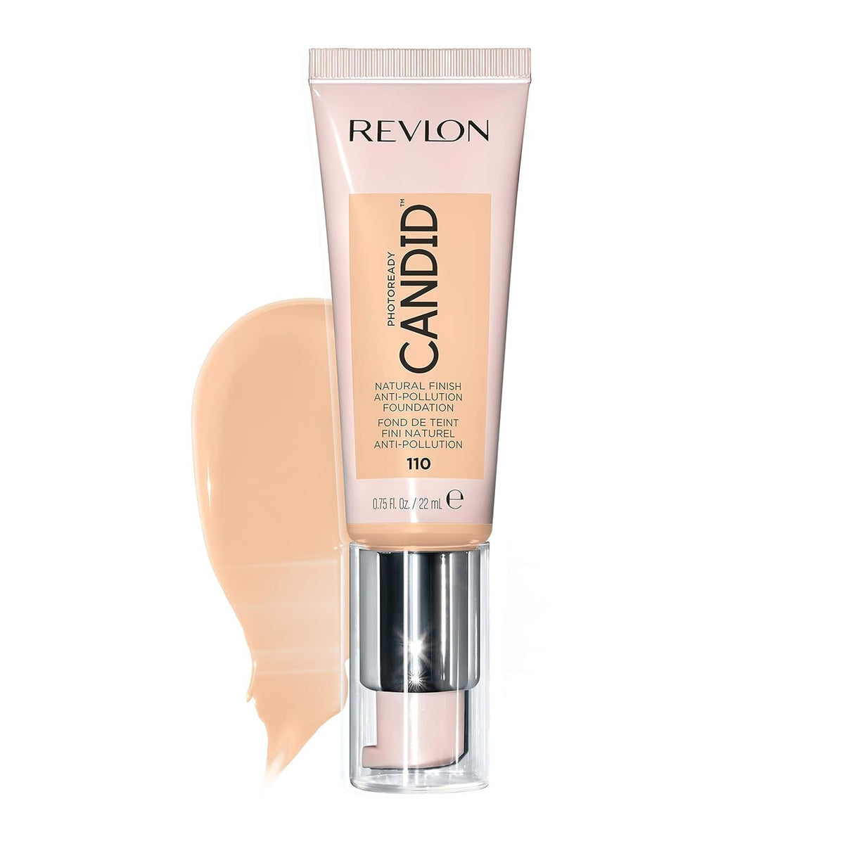 Revlon PhotoReady Candid Natural Finish Foundation, with Anti-Pollution, Antioxidant, Anti-Blue Light Ingredients, 110 Porcelain, 0.75 fl. oz. Beauty & Personal Care REVLON