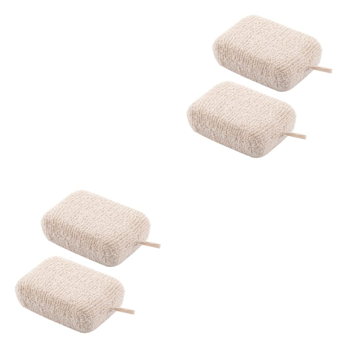 4 Pcs Moisturize The Bath Loufa Puff Scrubber Exfoliating Loofah Sponge Kids Bath Shower Pouf Balls Exfoliating Sponge Shower Loofah Sponge Child Beauty and Personal Care Cabilock