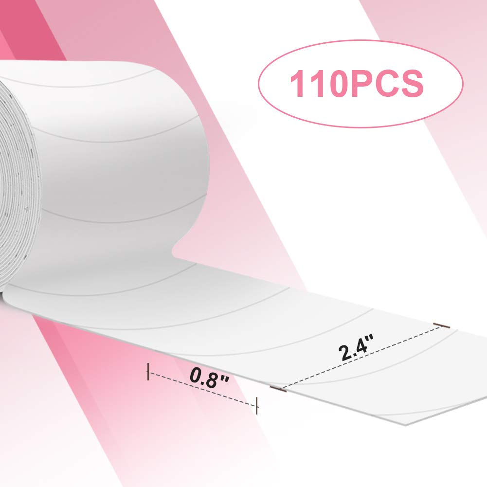 Foam Eye Pads Lash Extensions - Akissos 110 PCS Pre Cut Medical Foam Tape Under Eye Pads Eyelash Extension Supplies Beauty Tools Lint Free Beauty & Personal Care Akissos