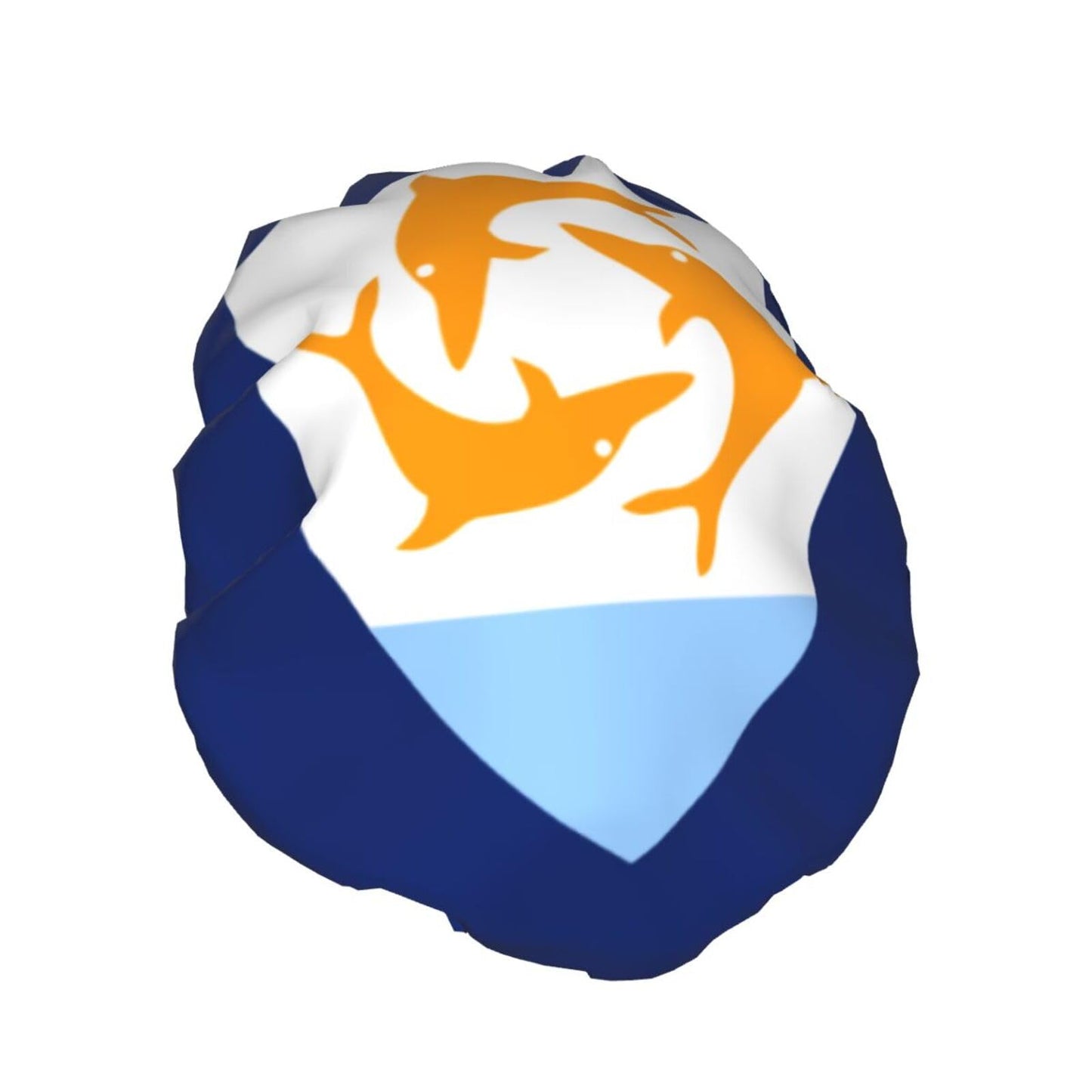 Anguilla Flag Prints Shower Cap Double Layer Lined Waterproof Bathing Shower Hat Beauty and Personal Care Hayyett