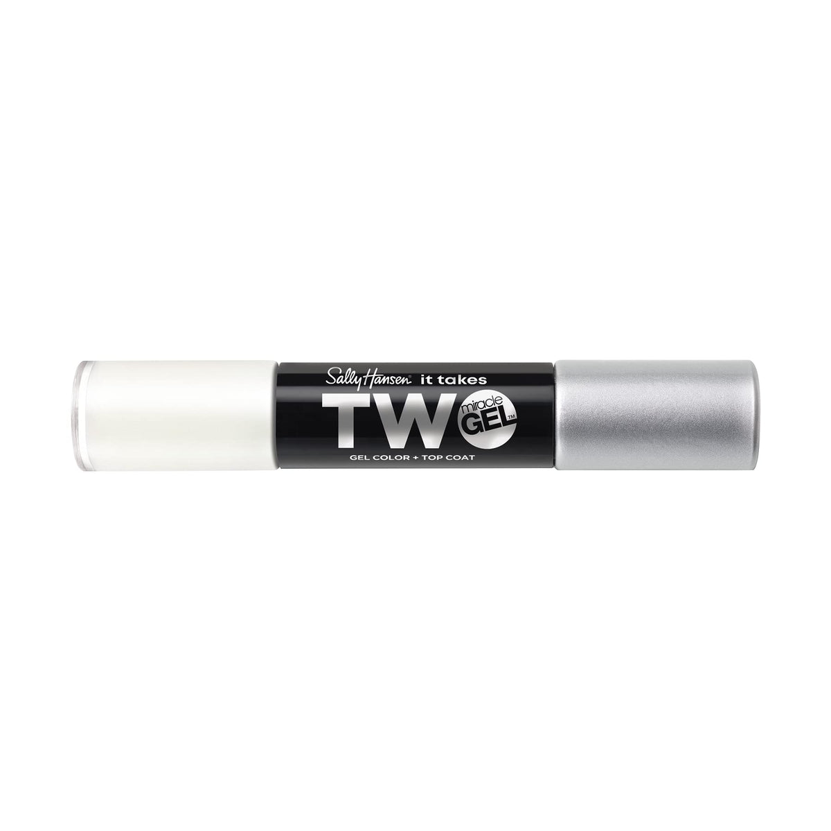 Sally Hansen It Takes Two Miracle Gel™, Get Mod, Long Lasting, Gel-Like Formula, No UV Lamp Needed, White Nail Polish