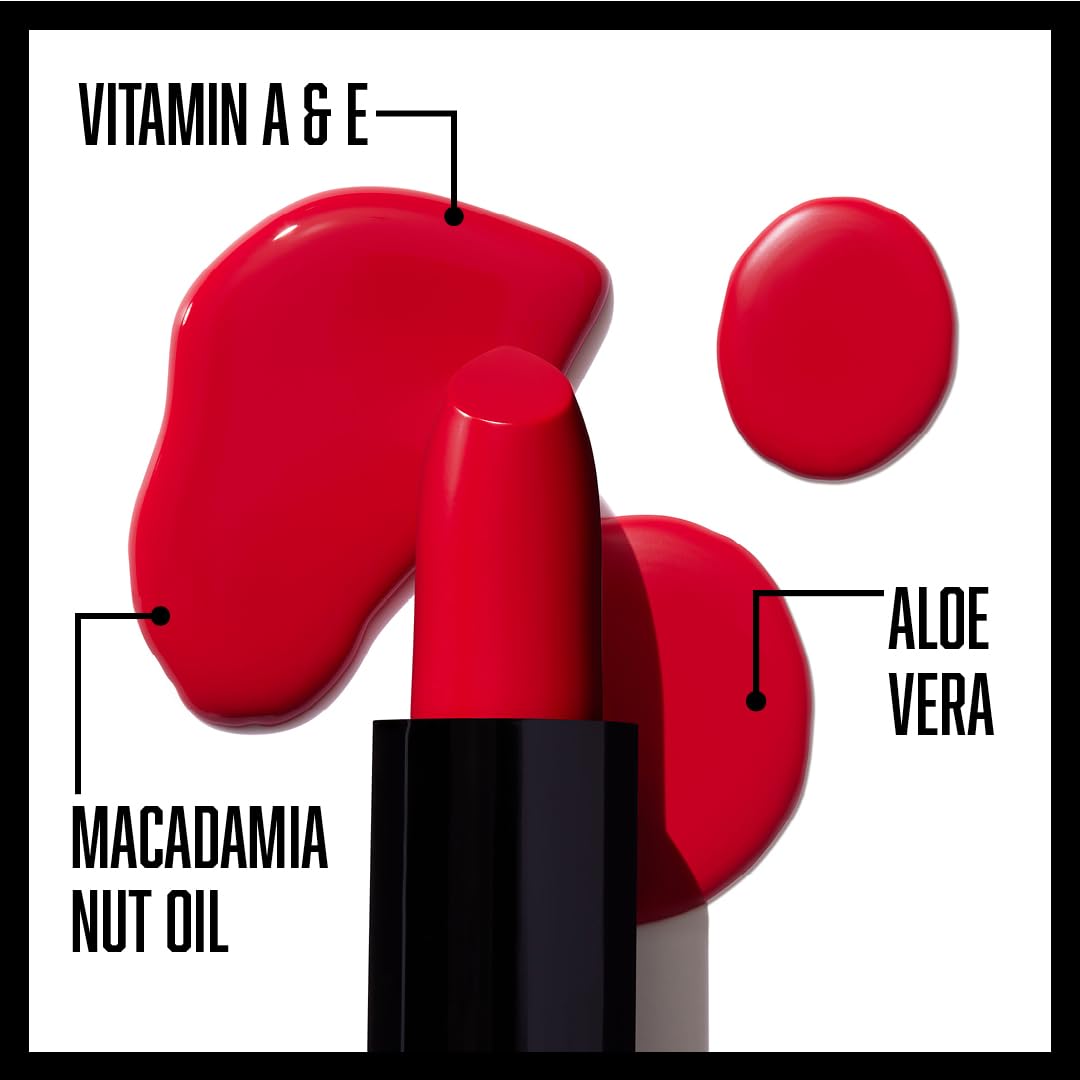 wet n wild Silk Finish Lipstick, Hydrating Rich Buildable Lip Color, Formulated with Vitamins A,E, & Macadamia for Ultimate Hydration, Cruelty-Free & Beauty & Personal Care wet n wild