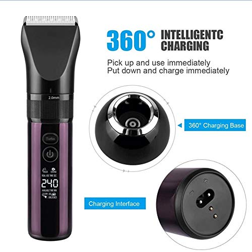 ZUIAI Electric Hair Trimmer Clipper Men Professional Digital Beard Trimer Body Face Hair Clippers Adult Cordless Hair Cutting Machine Beauty and Personal Care ZUIAI
