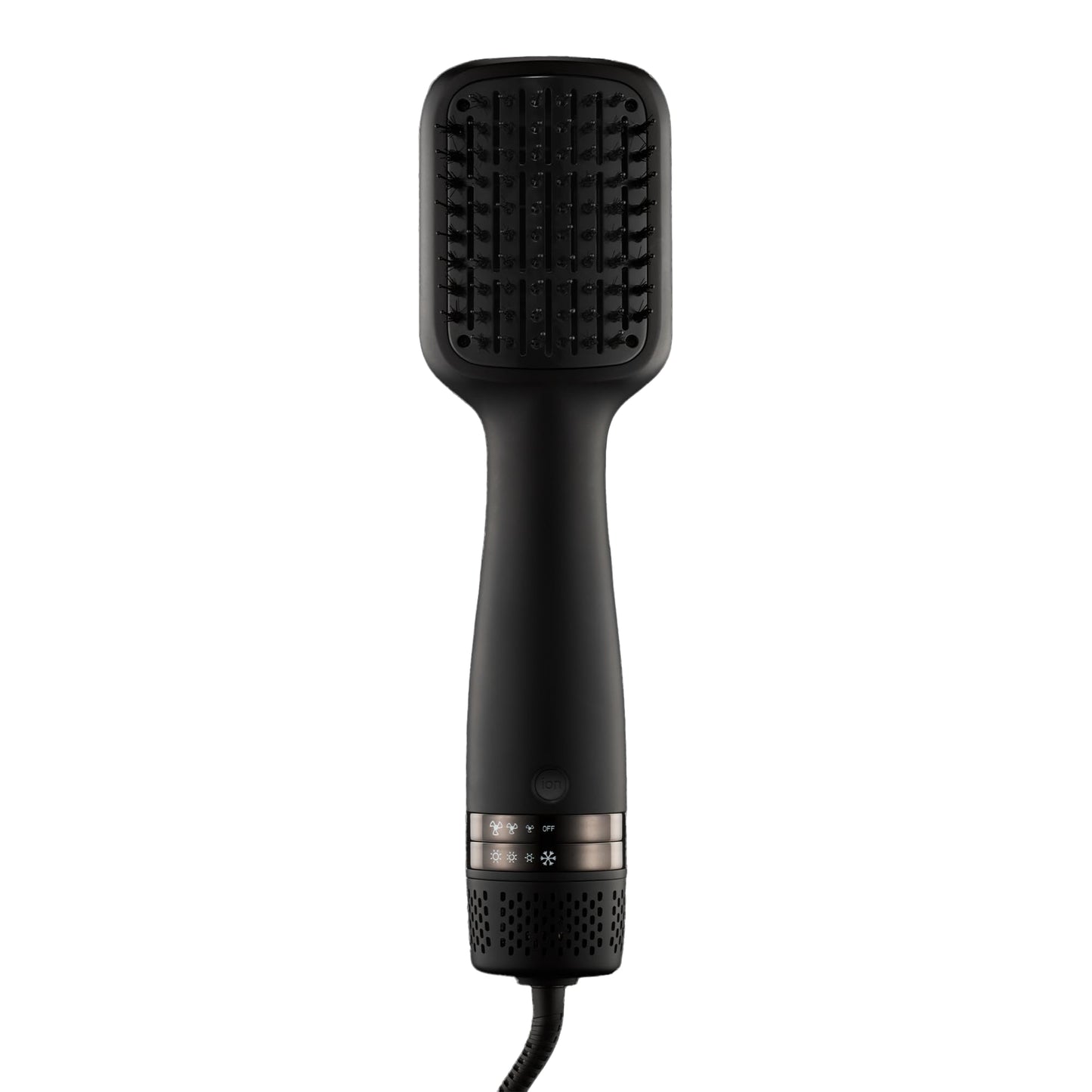 Kristin Ess Hair Volumizing Blow Dryer Brush - Blowout + Hair Straightening Brush - Ceramic + Ionic - Dry, Smooth + Volumize Hair - Flat Padel Base Beauty & Personal Care Kristin Ess