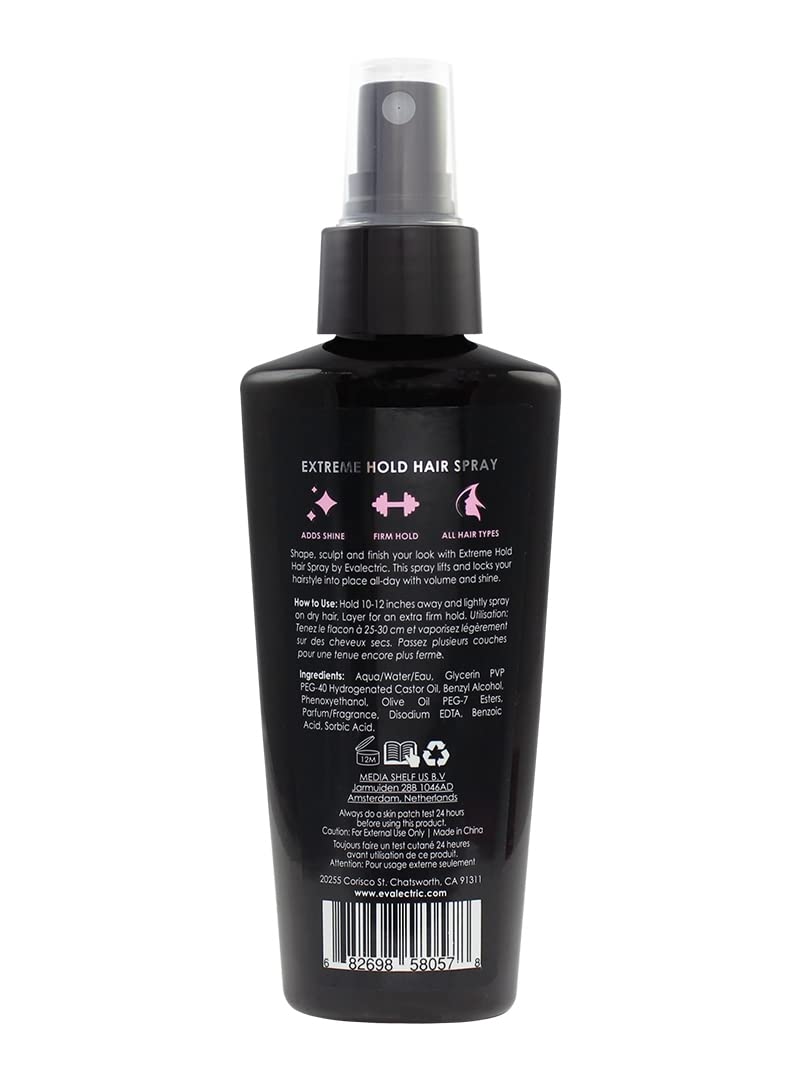 Evalectric Extra Hold Hair Styling Spray - Heat Protectant Spray - 4.22 Fl. Oz Beauty & Personal Care Evalectric