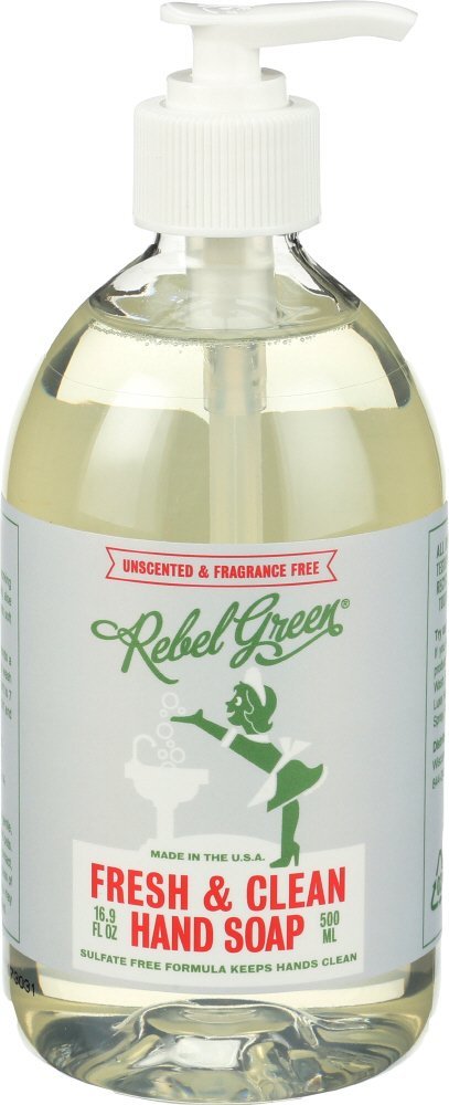 Rebel Green, Hand Soap Unscented, 16.9 Ounce Beauty & Personal Care Rebel Green