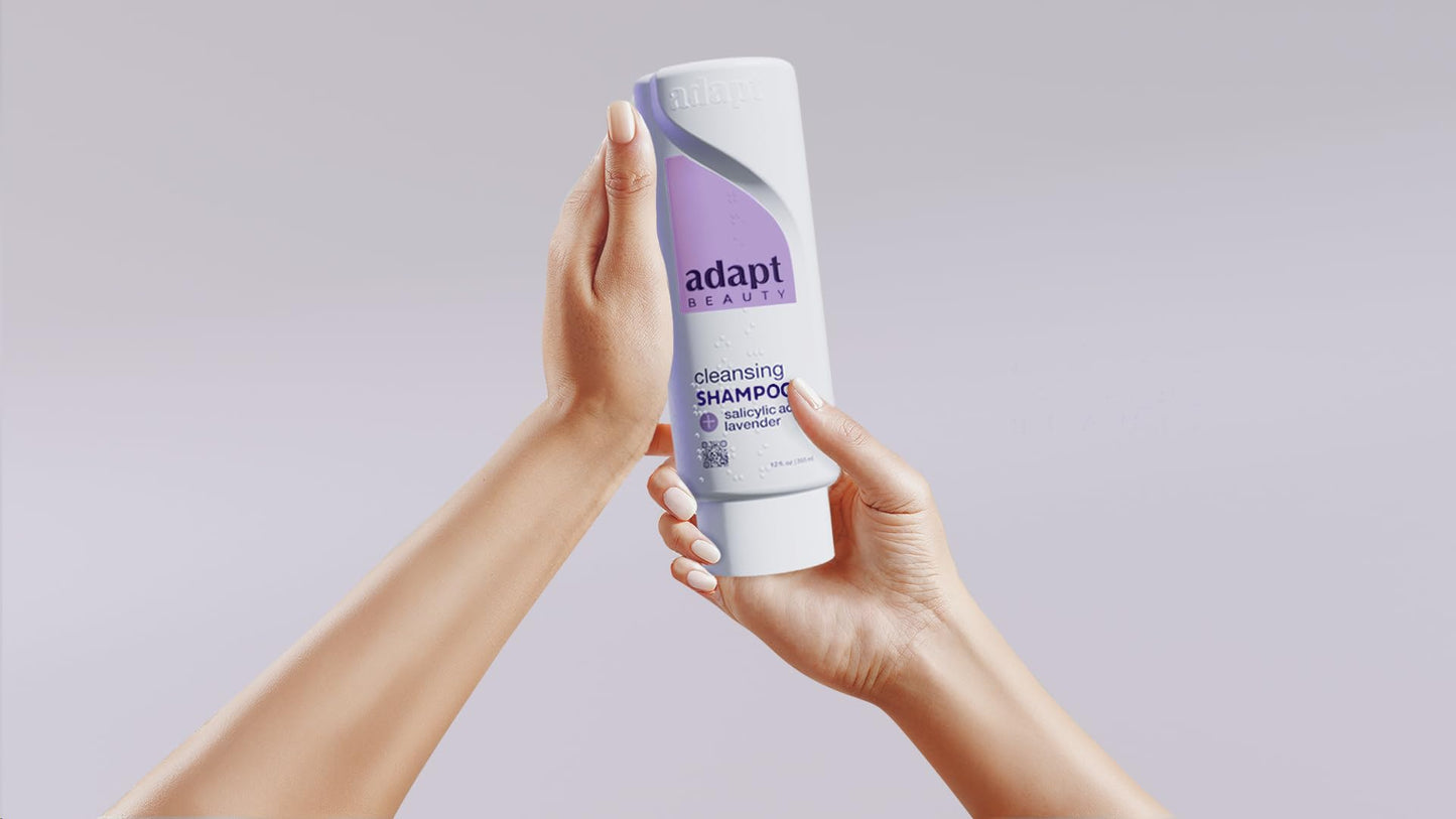 Adapt Beauty Shampoo and Conditioner Set with salicylic acid, hyaluronic acid and lavender - Inclusive, Fast-Rinse, Sulfate-Free Formula Beauty & Personal Care Adapt Beauty