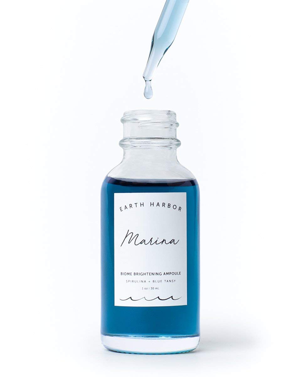 MARINA Biome Brightening Serum Ampoule, 12 Botanical Actives to Reduce Redness, Uneven Tone treatment for body, ampoule serum for All Skin Types, 1 fl Beauty & Personal Care Earth Harbor