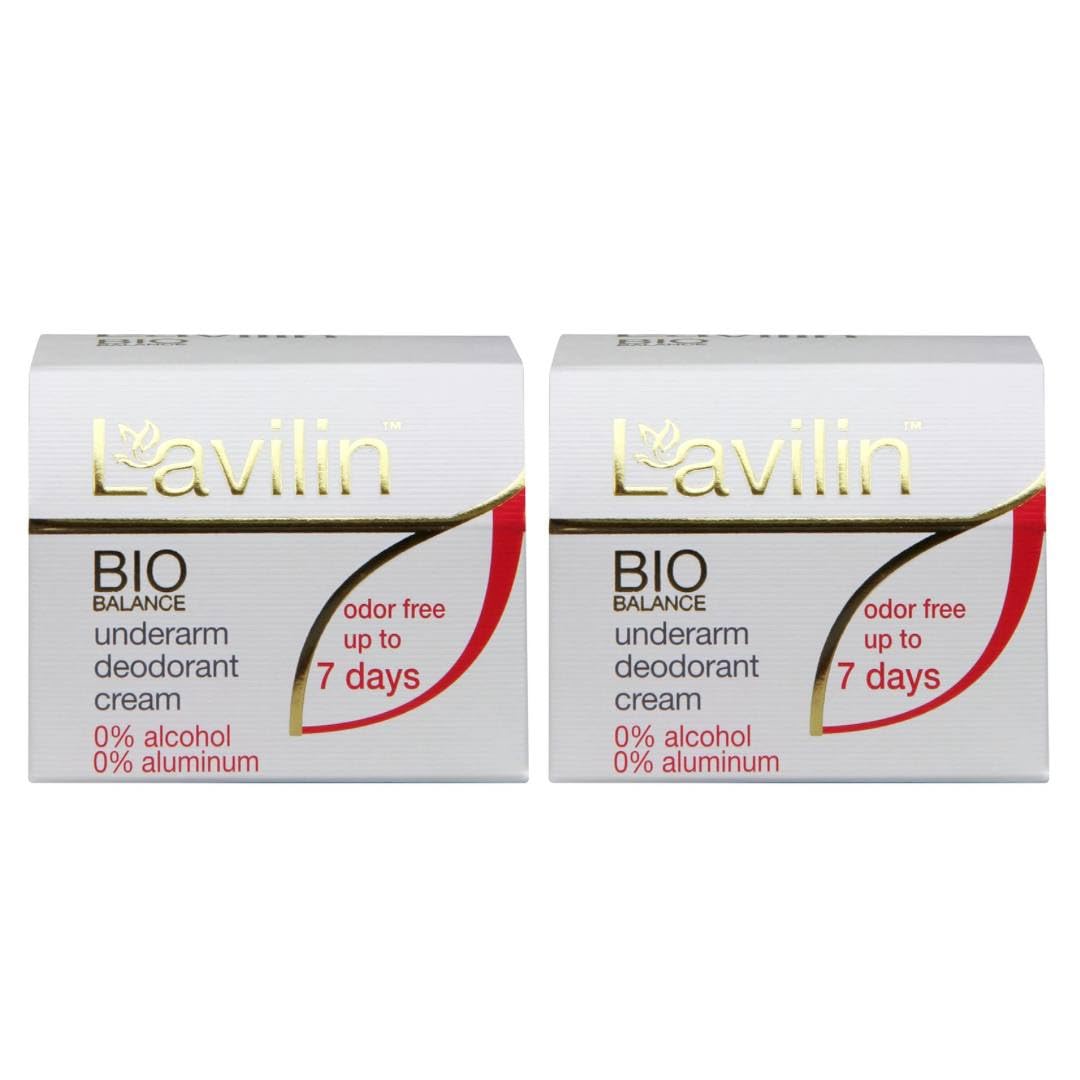 Lavilin Bio Balance Underarm Deodorant Cream, Up to 7 Days Odor Free (2 Pack) Beauty and Personal Care Lavilin