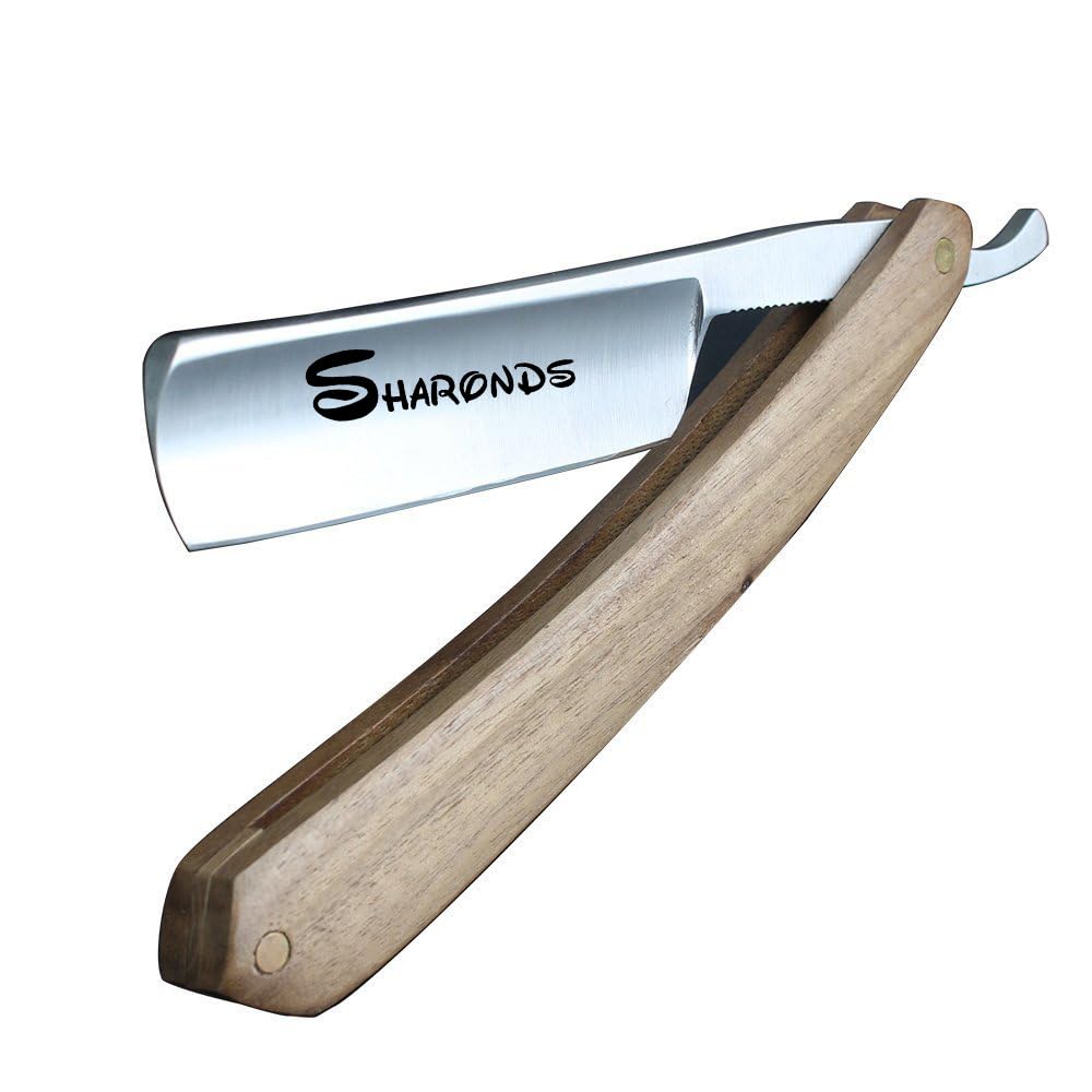 Men's beauty razor straight razor manual classic wood handle hairdresser or personal professional scraper Beauty and Personal Care SHARONDS