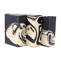 Pacha Soap Co. Bar Soap, Charcoal, 3-Pack (4 oz ea) - Premium, Handcrafted, Hydrating, Natural Face Wash, Hand Cleanser, Body Wash, Soothing Essential Beauty & Personal Care Pacha Soap Co