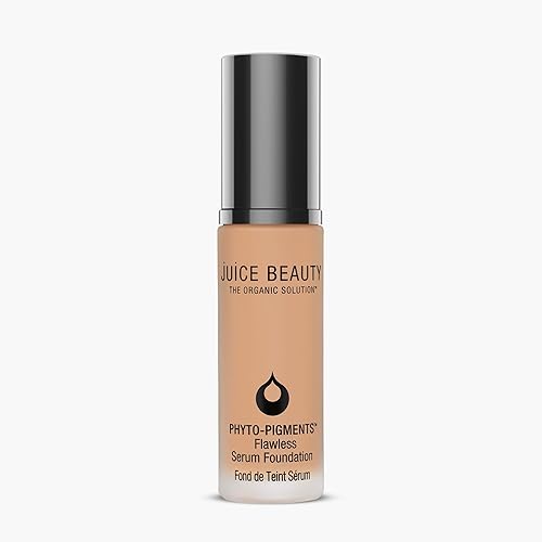 Juice Beauty Phyto?Pigments Flawless Serum Foundation - Non-Comedogenic, Long-Wear & Buildable Medium-to-Full Coverage - Vegan, Clean Hydrating Beauty & Personal Care Juice Beauty