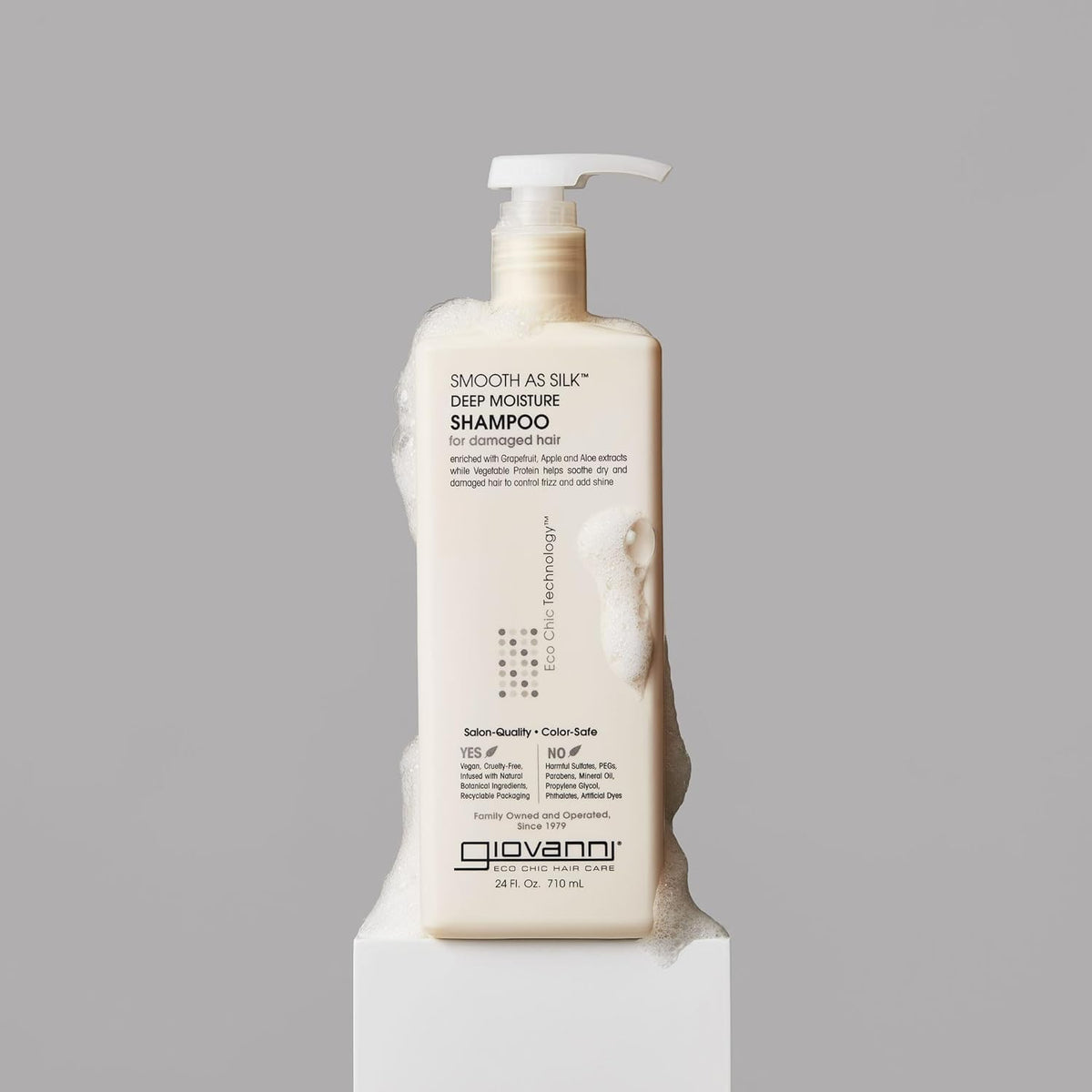 GIOVANNI Smooth as Silk Deep Moisture Shampoo, 24 Fl Oz (Pack of 1)
