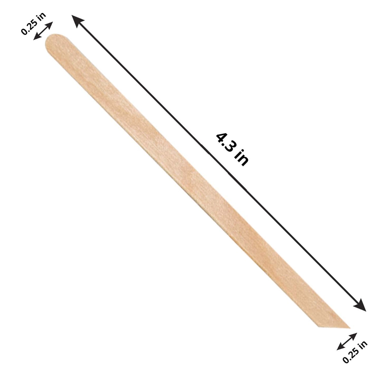 100 Pieces Small Wax Sticks Wood Spatulas Applicator Craft Sticks for Body Hair Eyebrow Lip Nose Removal Slanted/Round (Pack of 100) Beauty and Personal Care Karlash