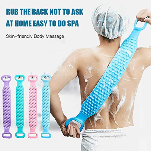 zxb-shop Exfoliating Towel for the Body 1 Piece Extended Washer Skin Clean Shower Brushes Magic Bath Towel Silicone Brush Rub Back Mud Exfoliating Beauty and Personal Care zxb-shop