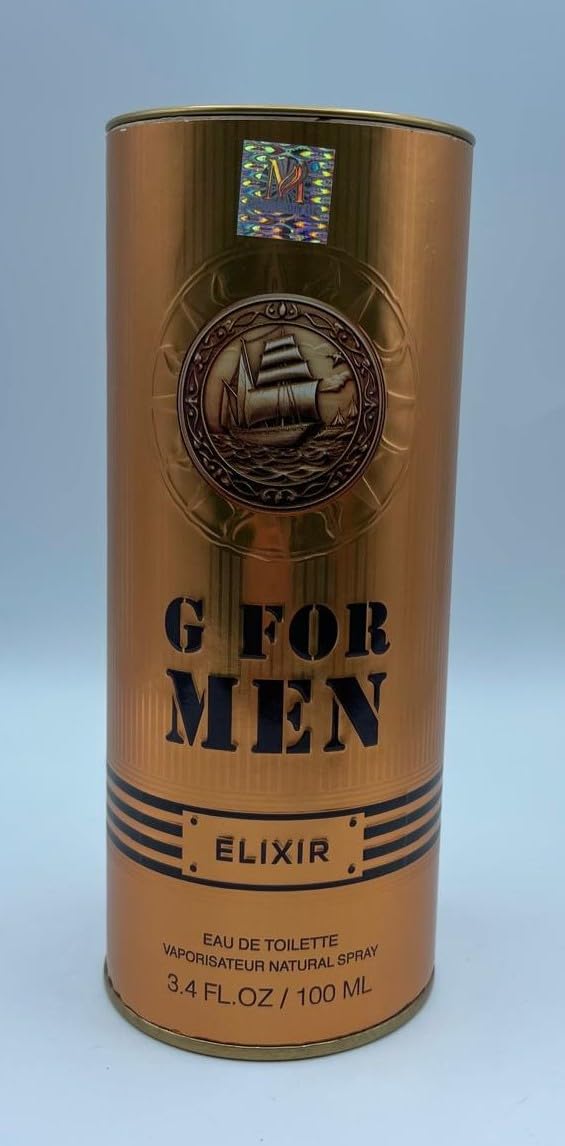 MCH BEAUTY LLC G FOR MEN ELIXIR designer cologne fragrance 3.4 Fl. Oz. Eau de Toilette Spray (G FOR MEN ELIXIR) Beauty & Personal Care MCH BEAUTY LLC
