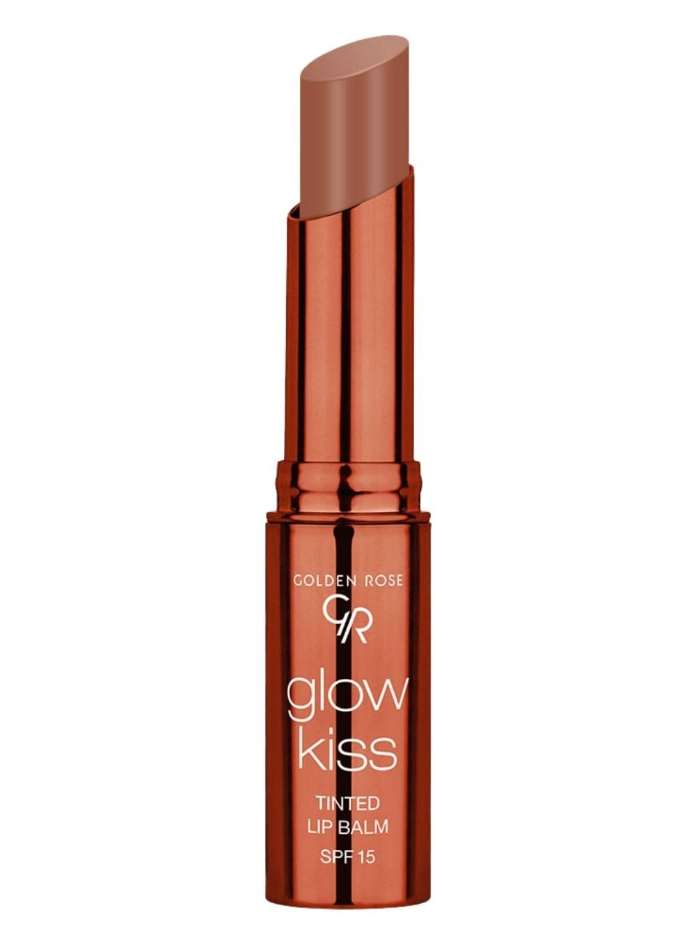 Golden Rose Cosmetics Glow Kiss Tinted Lip Balm with SPF15, Vegan Formula (Choco Cake) Beauty and Personal Care Golden Rose