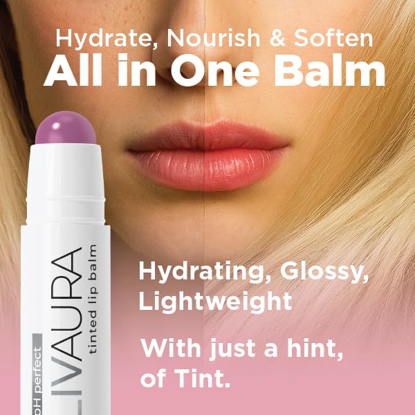 LIVAURA Tinted Lip Balm pH Activated Colored LipBalm, Hydrate, Glossy, Lightweight, Moisturize & Tint with Shea Butter, tinted lip balm for women Beauty and Personal Care LIVAURA