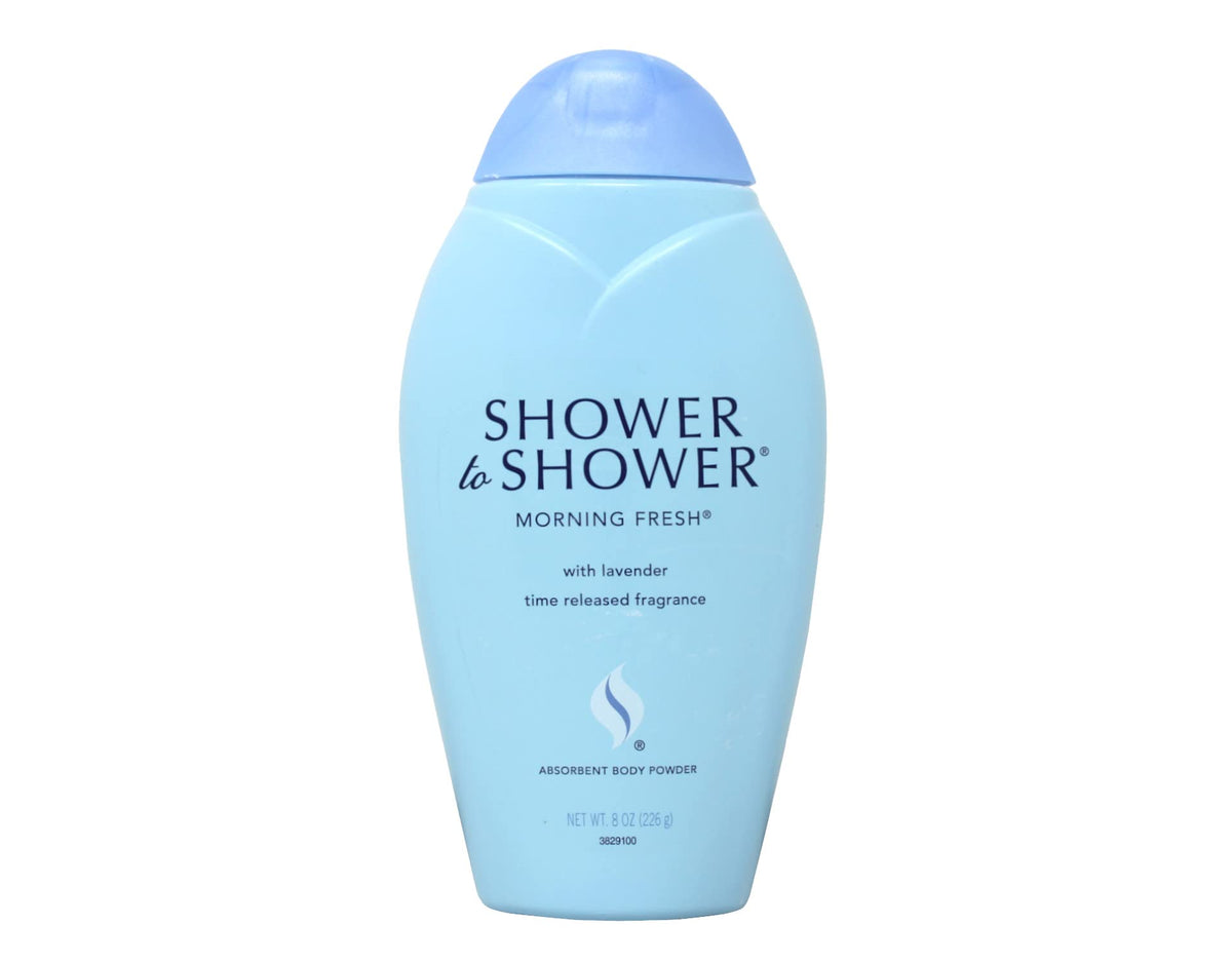 Shower to Shower Morning Fresh Body Powder with Lavender for Men & Women, Talc Free, Sweat Absorbing, Prevents Chafing & Odor, Deodorizing - 8 Ounce Beauty & Personal Care Shower To Shower