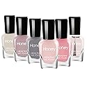 Tophany Non Toxic , Easy Peel Off and Fast Dry Nail Polish Set for Pack, Eco Friendly and Organic Water Based Nail Polish for Women and Girls (6 Beauty & Personal Care Tophany