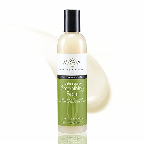 MGA Vegan Hair Smoothing Balm - Scalp Rescue Organic Formula with Keratin Repairs Rough Hair | Hair Care Product with Argan Oil for Men & Women Beauty & Personal Care Max Green Alchemy