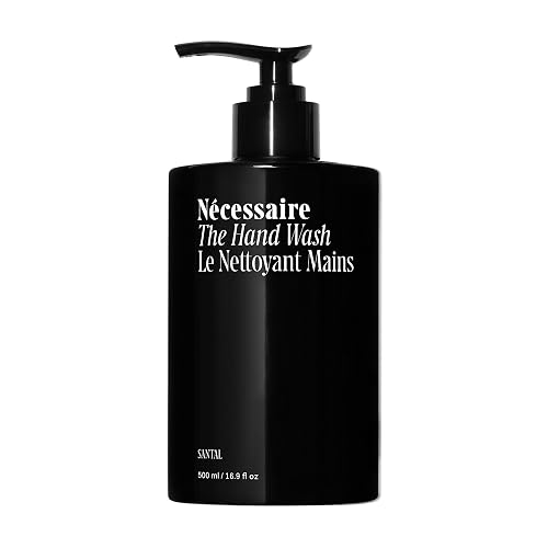 Nécessaire The Hand Wash Santal | Non Toxic Hand Soap with Vitamins, Minerals + Omega 6/9 | Warm + Woodsy Sandalwood Scent | Daily Nourishing Liquid Beauty & Personal Care Nécessaire
