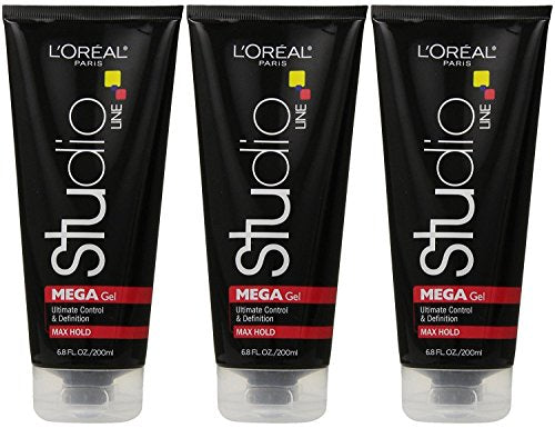 L'Oreal Paris Studio Line Mega Hair Gel, 6.8 Ounce (Pack of 3) Beauty & Personal Care L'Oreal Paris