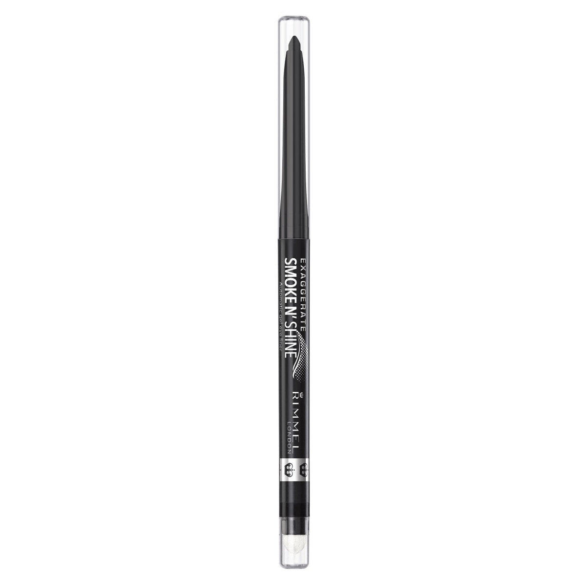 Rimmel London Exaggerate Smoke n' Shine Eye Definer Eyeliner, Long-Wearing, Gel Formula, Flake-Free, 001, Little Black Smokey, 0.01oz Beauty & Personal Care Rimmel