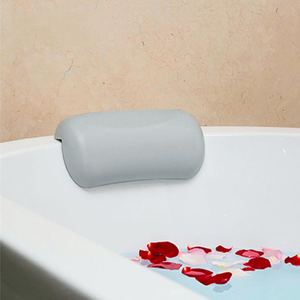 Yaregelun SPA Bath Pillow Non-Slip Bathtub Headrest Soft Waterproof Bath with Suction Cups Bath Neck Cushion Black Beauty and Personal Care Yaregelun