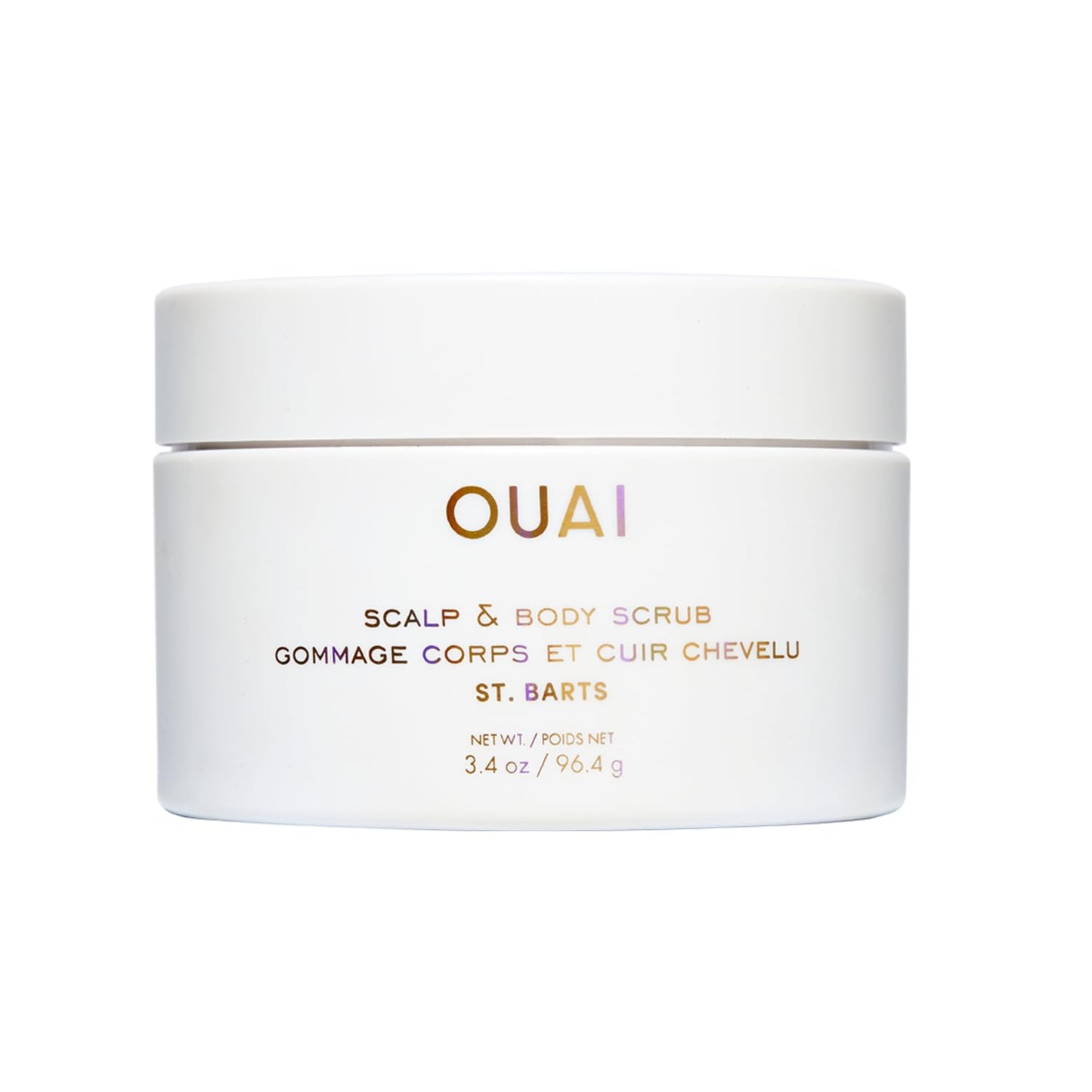 OUAI Scalp & Body Scrub, St. Barts Travel Size - Exfoliating Body Scrub with Sugar & Coconut Oil Blend for Smooth, Moisturized Skin - Gentle Scalp Beauty & Personal Care OUAI