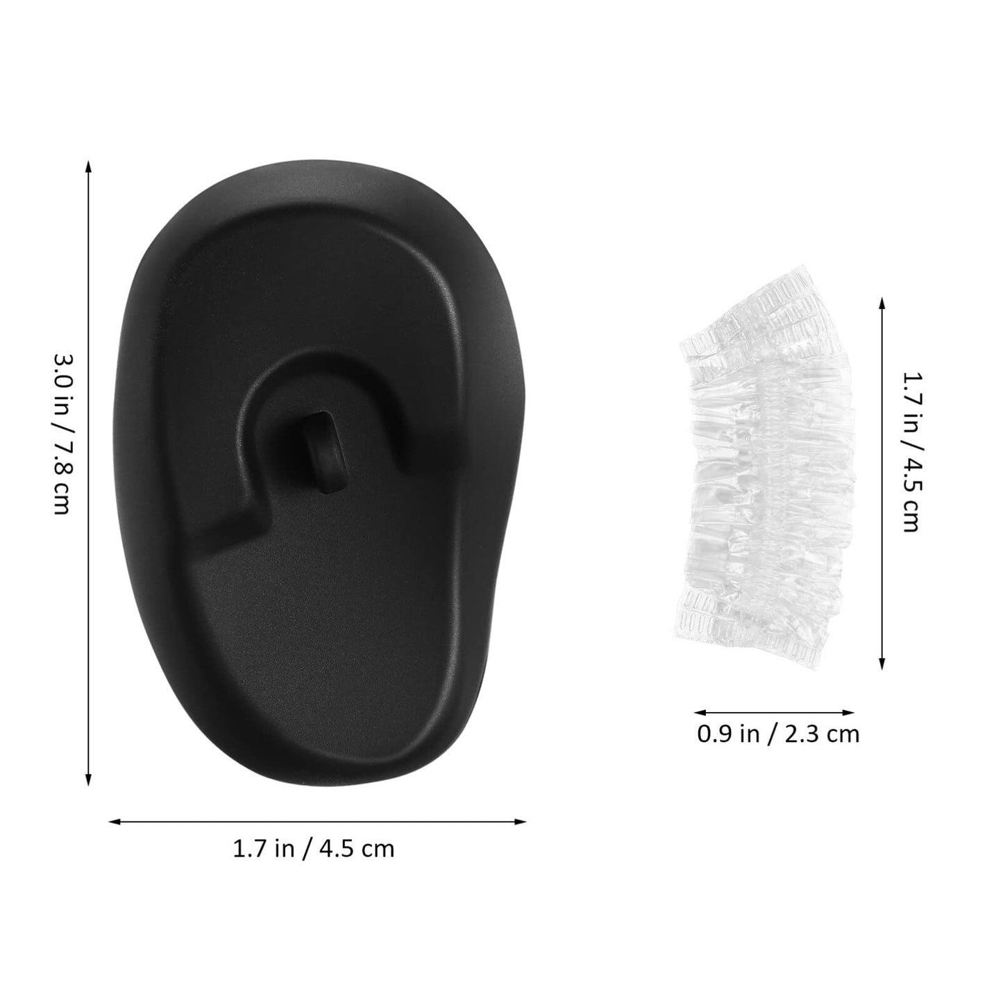 Hairdressing Ear Caps 4 Pairs Silicone Ear Covers 100pcs Disposable Ear Shower Caps Hairdressing Dye Coloring Earmuffs for Salon Home Hair Dye Salon Beauty and Personal Care Beaupretty