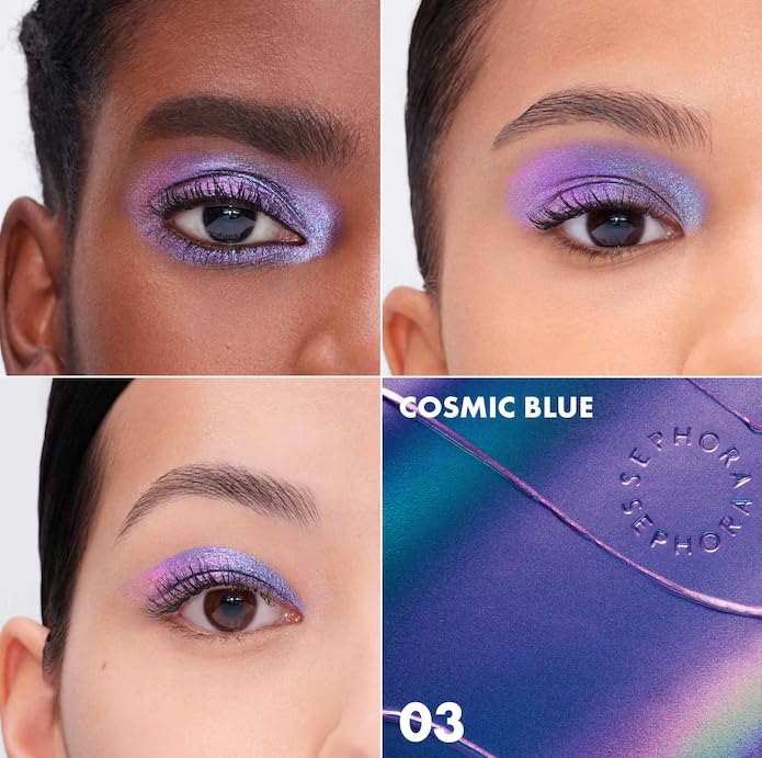 SEPHORA COLLECTION 12H Colorful Special Effects Multichrome Liquid Shadows - 03 Cosmic Blue (rich blue gradient shimmer) 0.06 oz/2 mL