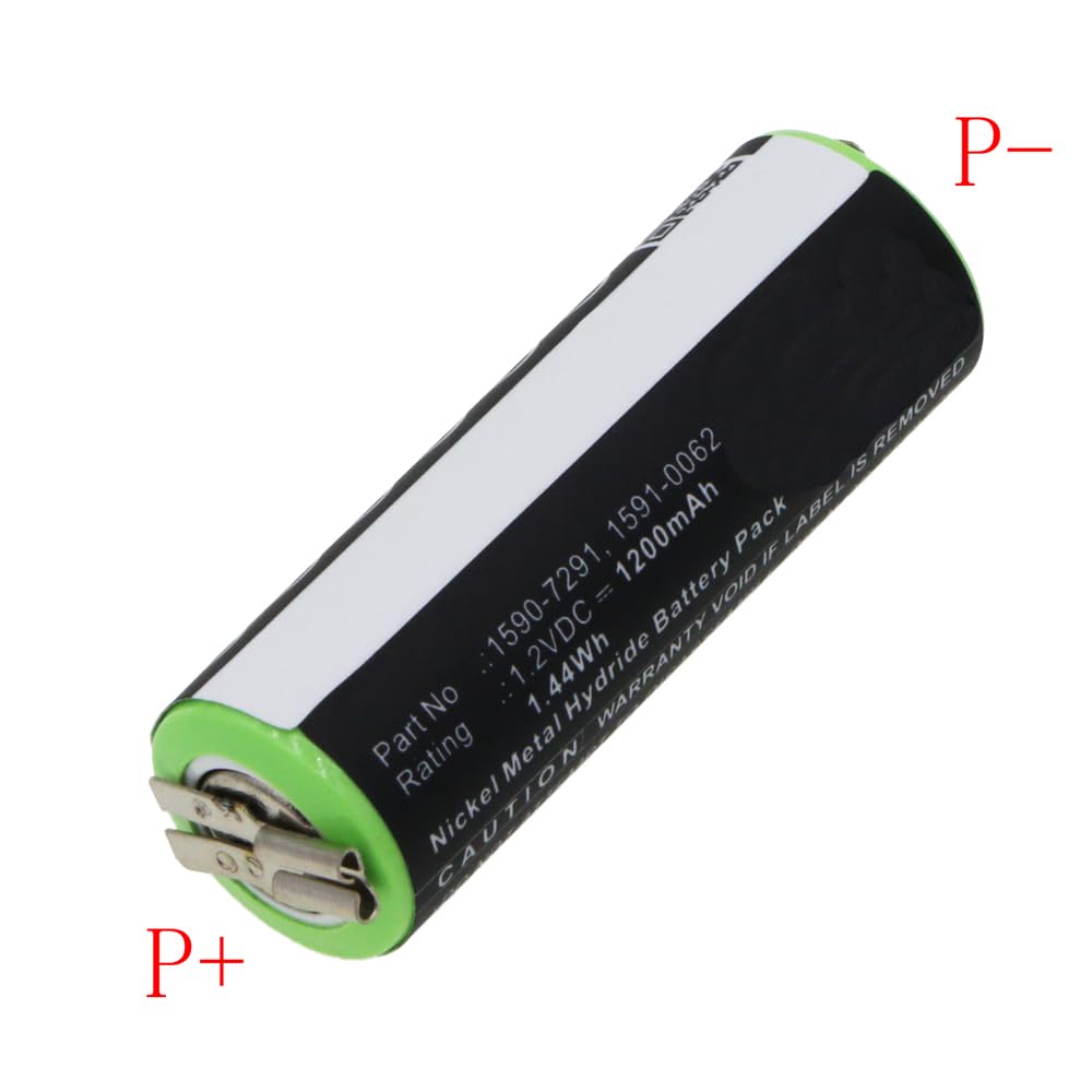 MPF Products 1590-7291, 1590-7292, 1591-0062, 1591-0067 Battery Replacement Compatible with Select Moser Chrom Style Mini, ChroMini 1591, ChroMini Beauty and Personal Care MPF Products
