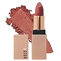 Bossy Cosmetics Matte, Long Lasting, Hydrating Vegan Lipstick with Vitamin E and Watermelon Seed Oil (Focused - Pink Mauve Color) Beauty & Personal Care Bossy Cosmetics